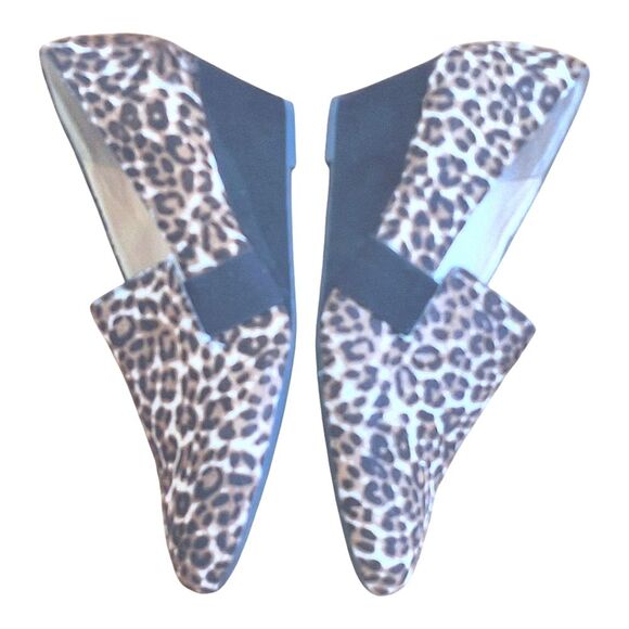 Alex Marie Wedge Kindee Calf Hair Leopard Print Almond Toe Slip-On Shoes 8.5 - Picture 7 of 16